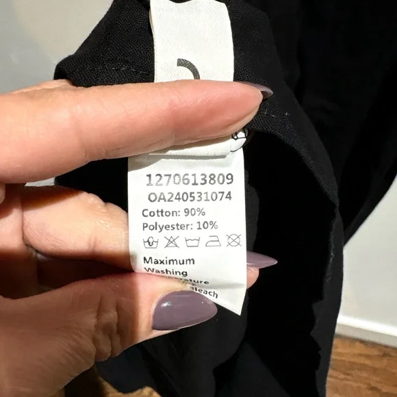 Commense Elegant Black Fish Design Maxi Dress Small NWT - Picture 5 of 6